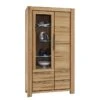 Vitrine Pia III -WOOOD Soldes vitrine pia iii kernbuche massiv geoelt 306167