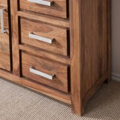 Vitrine OHIO A 23 Vitrine OHIO A -WOOOD Soldes vitrinenschrank ohio sheesham massiv 4257528