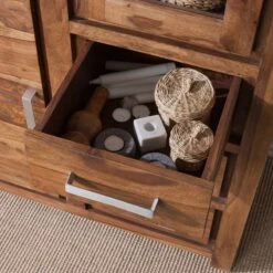 Vitrine OHIO A 24 Vitrine OHIO A -WOOOD Soldes vitrinenschrank ohio sheesham massiv 4257548