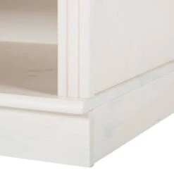 Meuble TV Lillehammer I -WOOOD Soldes wohnwand lillehammer i 3 teilig kiefer massiv weiss kiefer 1655042