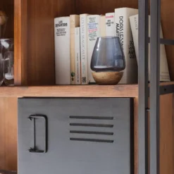 Buffet Manchester II -WOOOD Soldes wohnwand manchester i 3 teilig akazie teilmassiv metall akazie anthrazit 4874604