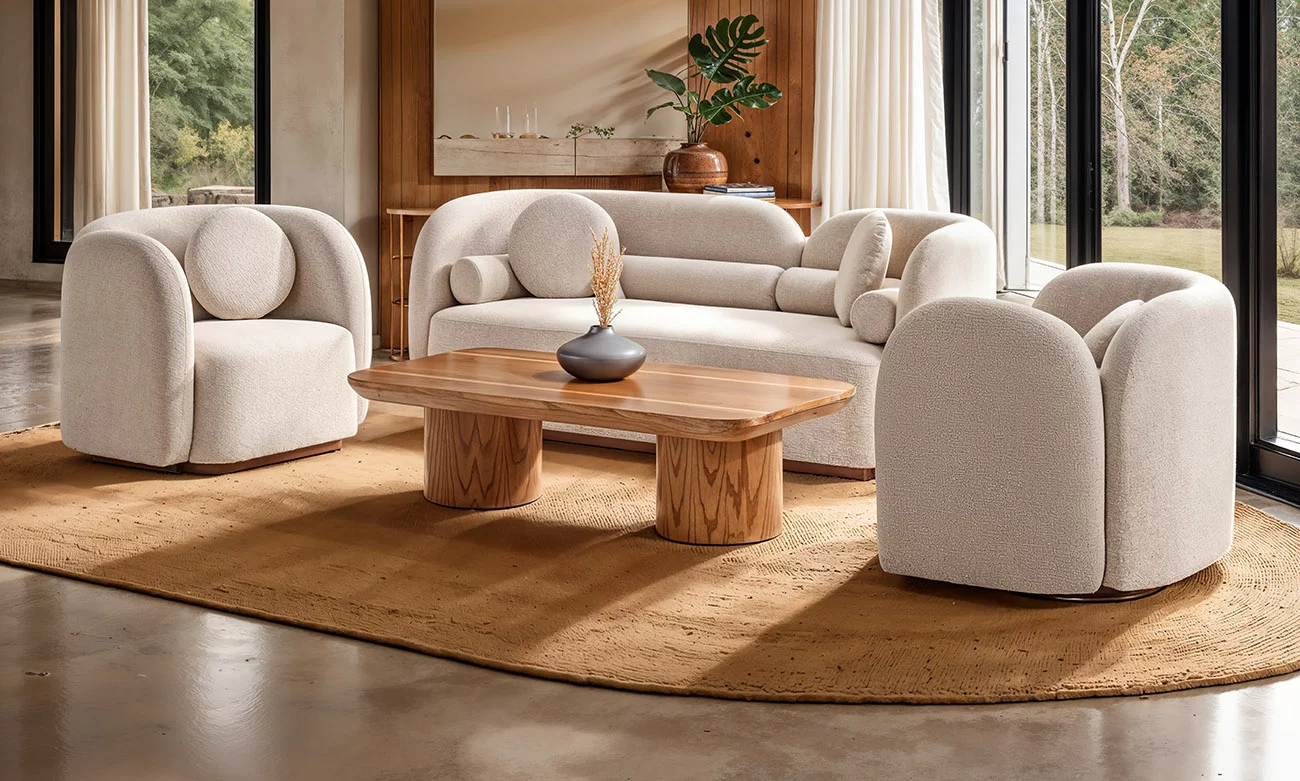 WOOOD Soldes 19 WOOOD Soldes -WOOOD Soldes Pack Infinity Canape 200 x 90 cm 2 Infinity 2 Fauteuils 90 x 90 cm Glory Table basse 150 x 75